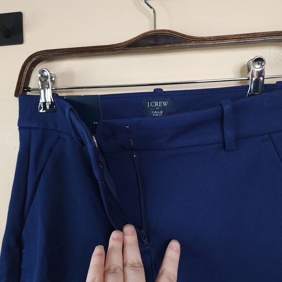 J. Crew Kallie straight-leg pant in navy Size 2 - Picture 8 of 11